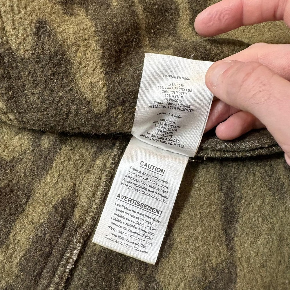 Columbia Men's Camouflage Hooded Field Jacket - Olive Green & Dark Green - Picture 12 of 13